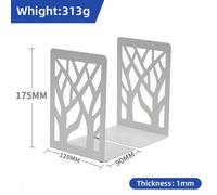 2 Pcs Decorative Heavy Duty Metal Bookends Book Ends 6.7'' Office Stationery