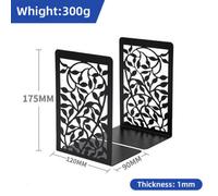 2 Pcs Decorative Heavy Duty Metal Bookends Book Ends 6.7'' Office Stationery