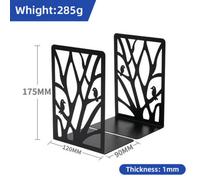 2 Pcs Decorative Heavy Duty Metal Bookends Book Ends 6.7'' Office Stationery