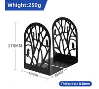 2 Pcs Decorative Heavy Duty Metal Bookends Book Ends 6.7'' Office Stationery