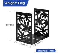 2 Pcs Decorative Heavy Duty Metal Bookends Book Ends 6.7'' Office Stationery