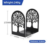 2 Pcs Decorative Heavy Duty Metal Bookends Book Ends 6.7'' Office Stationery