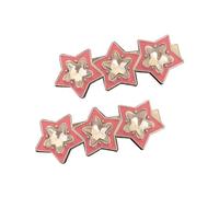 2 Pcs Delicate Glistening Star Barrettes Clip Hairpin Sweet Girls Hair Lady Shimmering Star
