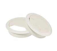 2 Pcs Desk Grommet 80mm, Desk Cable Grommet, Desk Cable Hole Cover, Cable Grommet, Desk Hole Cover(Gray White)