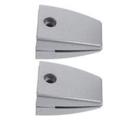 2 Pcs Desk Partition Clamp 4-20mm Aluminium Alloy Screen Divider Clip | Secure Holding Mechanism, Silver Finish, Compact Footprint, Suitable for Laminated Panels, Glass Partitions and Flat Surfaces