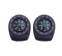 2 PCS Detachable Compass Waterproof Portable Compass Camping Compass Survival Tools for Watch