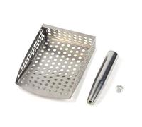 2 pcs Detecting Sand Scoop for Beach Stainless Steel Sand Sifter with Non-Slip Long Handle Fast Digging Treasure Hunting Scoop Shovel for Gold Hunting in Wet Sand