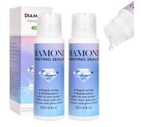 2 PCS Diamond Art Sealer,240ml Diamond Art Glue,Diamond Art Painting Accessory Glue,Diamond Glaze,for Diamond Art Accessory,Puzzles,DIY Craft Clear Finish & Shine Effect(4oz Each Bottle)