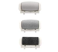 2 Pcs Diamond Rough + Smooth Pedi Extra Coarse Rollers Replacements Hard Skin Remover Refills