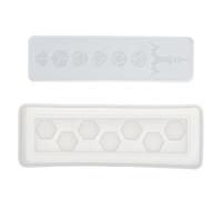 2 Pcs Dice Box Silicone Mould, Epoxy Resin Casting Moulds Long Dice Storage with Cover Set for Soap Making, Home Decor, Resin Crafts DIY