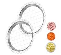 2 pcs Dicer, Egg Salad Masher, Portable Breakfast aid, Mirror Polished Hard and Durable Stainless Steel,Cut into Squares, Decorate The Meal.