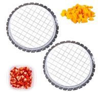 2 pcs Dicer, Egg Salad Masher, Portable Breakfast aid, Mirror Polished Hard and Durable Stainless Steel,Cut into Squares, Decorate The Meal.