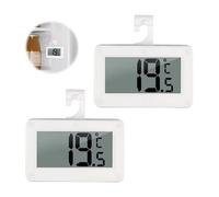 2 Pcs Digital Fridge Thermometer with LCD Display Waterproof Refrigerator Freezer Thermometer Monitor with Magnetic Back Stand Hanging Hook - -20°C to 60°C Temperature Range for Kitchen Bedroom Use