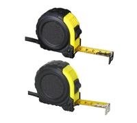 2 Pcs Digital Measuring Tape 5 Metre Metric Imperial Scale Blade | Carbon Steel Blade, ABS Housing, High Precision Readings, Hands Safe Locking, for Carpentry, Interior Projects and DIY