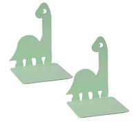 2 Pcs Dinosaur Bookends Metal Book Holders End Stoppers Desk Organisers For Books Magazines Lovely Animal Dinosaur Holders Metal Stoppers Decorative