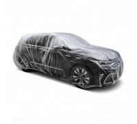 2 pcs Disposable Car Cover for VW ID.4 (E21 2020-2025 2026), Clear Plastic Waterproof Dustproof Temporary Vehicle Protector for Garage Storage or Painting,2pcs-480CM*750CM