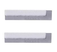 2 Pcs DIY 5D Stainless Steel Ruler, Diamond Ruler for Round Drills, Apply to Handmade Full Drill Mosaic Cross Stitch Embroidery Rhinestones Dotting Accessories (13 * 3cm)