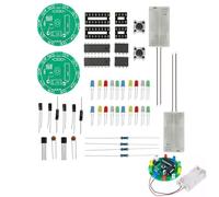 2 PCS DIY Practical Soldering Practice Kit, Circuit Board Solder Project With battery box (No Included Batteries) for Electronics Beginners to Learn, Train and Build Basic Circuit Knowledge