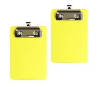 2 Pcs Document Clipboard with Hanging Hook Small Clipboards Clipboard Pocket for Office School