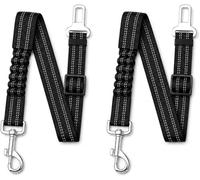 2 Pcs Dog Car Seat Belt for BMW 1 Series F40 Sport 2020-2024 | Elastic bungee buffer absorbs sudden braking forces Features a swivel hook for tangle free movement and secure traveling