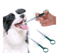 2 PCS Dog Cat Medicine Syringe Pet Medical Liquid Feeding Dispenser Pet Pill Tablet Capsule Gun Pill Pusher Syringe Pet Reusable Safety Medicine Feeder With Soft Tip For Dog Cat Rabbit Hamster Animal