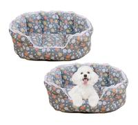 2 Pcs Dog Cooling Mat Bed, Cooling Cat Bed with Breathable Bamboo Pad & Lace Trim, Wear-resistant Anti-Slip Base Pet Cool Pad for Dogs Cats for Hot Summer Indoor Outdoor Use (Style 4,65x53x25cm)
