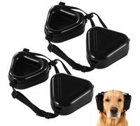 2 Pcs Dog Ear Muffs Noise Protection for Medium to Large Dog Breeds, ABS Sound Proof Noise Cancelling Headphones, Comfortable Ear and Hearing Protection for Thunder, 3.9 x 3.9 x 3.5 in