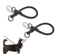 2 PCS Dog Leash Extension Chew Proof Heavy Duty Extender Attachment - Connect Compatible With All Collars & Leashes for Small Medium and Large Dogs