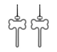 2 PCS Dog Poop Bag Holders, Pet Waste Bag with Carabiner Clip for Leash Attachment to Hold Waste Bag Poop Bags