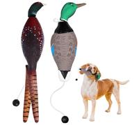 2 Pcs Dog Training Duck Dummy Pheasant Toy for Dog Training Tools for Hunting Retriever Dog Training Bird Dummy Dog Training Foam Pet Dog Interactive Toys for Puppies Or Adult Dogs (Pheasant+Duck)