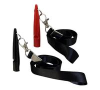 2 Pcs Dog Whistles for Recall,Training & Behaviour Aids to Stop Barking Professional Anti Bark Device with Lanyard Plastic Adjustable High Pitch Safety Black Red,for Dogs Puppy Recalls Barks Control
