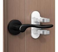 2 Pcs Door Lever Locks for Childproof & Petproof, Door Handle Locks for Toddlers, Baby Safety Locks for Toddlers (White)