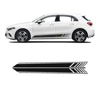 2 Pcs Door Side Stripes Skirt Sticker Edition AMG Line Decal, For M=ercedes B=enz A Class W177 Hatchback A45 AMG A35 S Accessories