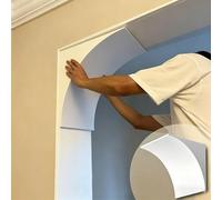 2 Pcs Doorway Arch Kit for Drywall, Precurved Foam Arch Molding for Interior Decoration, DIY Rounded Arch Kit for Living Spaces