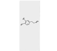 2 PCS Dopamine Chemical Formula Tattoo Stickers For Men And Women Herbal Waterproof Durable Semi-Permanent Temporary Tattoos