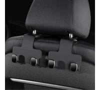 2 PCS Double Hook Holder Car Hooks for Headrest, Compatible with BESTUNE T33 T55 T90 T77 T99 T90 PHEV, Leather Headrest Hooks Organizer Accessories,Black