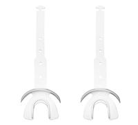 2-PCS Double-Lip Protection Football Mouthguard for Adult High-Impact Athletics, Shock Absorption for Contact Sports (White)