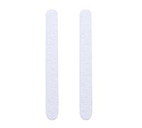 2 Pcs Double Sided Nail File Long Round Grey White Sanding Block