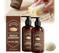 2 PCS Dough Dissolve Soap for Sourdough - Enzyme Powered Dough Cleaner for Baking Mess | Fast-Acting Solution to Break Down Stuck-on Doug-h & Starches for Bowls, Pots and Proofing Baskets, 100ml