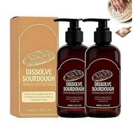 2 Pcs Dough Dissolver Cleaner for Baking Mess - Professional Enzyme Formula Breaks Down Tough Gluten & Starch | No More Scrubbing Sourdough Residue from Utensils & Whisks | Gentle on Hands