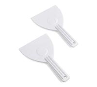 2 Pcs Dough Scraper for Baking, Durable Plastic Pizza Dough Cutter & Spatula, Non-Stick Pastry Bench Scraper for Bread, Cake, Fondant, Icing, Easy to Clean Kitchen Gadgets