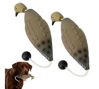 2 Pcs Dove Decoy for Dog Training, Realistic Retrieving Practice Toy, EVA Dummy with Soft Teeth Feel, Floats for Water and Land Use, Chew Tough, Trainer Approved, for Retrieving and Hunting Practice