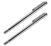2 Pcs Dowsing Rods, Stainless Steel Retractable Divining L Rods Leyline Powerline Dowsing Rods Portable Divining L Rods for Finding Water Minerals Oil Geopathic Stress Lines Lost Objects