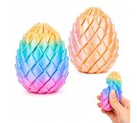 2 PCS Dragon Egg, Twisted Deformable Egg Ornament, Flexible Adjustable Creative Ornament, Suitable for Home Office Desktop Display, Decor Enthusiasts and Personal Collection Display