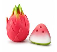 2 PCS Dragon Fruit Squishy, Watermelon Squishy, Adorable Decor for Home and Office, For Squishies Lovers and Those Who Love Fruity Decor