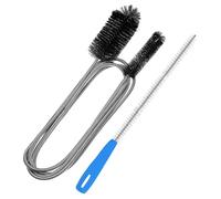 2 PCS Drain Unblocker Tools,Multifunctional Flexible 61 inch Double Ended Nylon Pipe Cleaner Brush and 17.7 inch Sink Unblocker Brush for Bathroom Toilet Kitchen Plug Hole,Reusable Drain Rods
