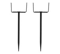 2 Pcs Drainage Pipe Support with Non Rust Coating Heavy Duty Iron Bracket Not Easy to Deform for Gutter Balcony Roof Drainage