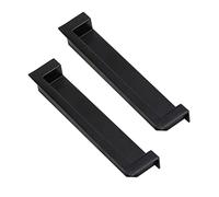 2 Pcs Drawer Knob Door Levers Concealed Handle Drawer Flush Sliding Door Slotting Fastener Invisible Cabinet zinc Alloy Pull Recessed with Screws (Hole spacing 96mm,Black)