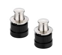 2 Pcs Drawer Knob Round Hidden Pull Concealed pop-up Tatami Spring Handles Drawer Cabinet Pop-Up Handle Zinc Alloy Furniture Door Levers Flush Sliding Door Pull (Brushed)