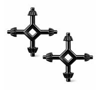 2 Pcs Drill Chuck Key, 1/4" 3/8" 1/2" Sizes Drill Chuck Key 4 in 1 Wrench for Electric Drills Press Power Tool Chucks Replacement